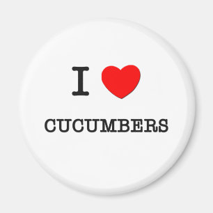 I Love CUCUMBERS ( food ) Magneet