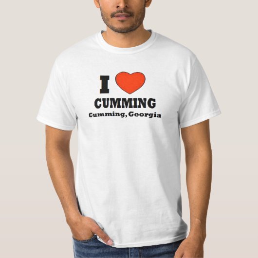 I Love Cumming, Cumming, Georgia T-shirt (Voorkant)