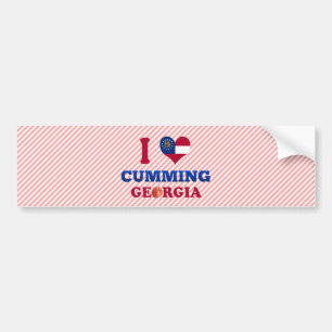 I Love Cumming, Georgia Bumpersticker