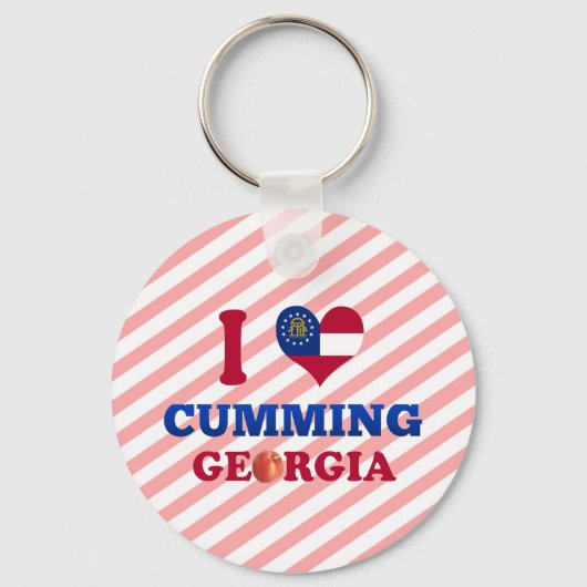 I Love Cumming, Georgia Sleutelhanger (Voorkant)