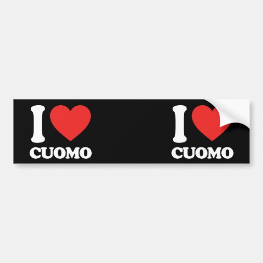 I Love Cuomo Bumpersticker (Voorkant)