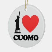 I Love Cuomo | Vrijheidsbeeld Keramisch Ornament (Links)