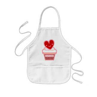I Love Cupcake Apron Kinder Schort