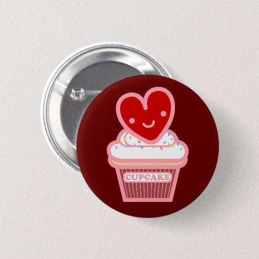 I Love Cupcake Button (Voorkant /achterkant)