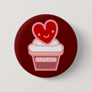 I Love Cupcake Button
