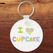 I Love Cupcake Sleutelhanger (Voorkant)