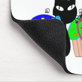 "I love cupcakes and cats" — Cupcake Lovers Gifts Muismat (Hoek)