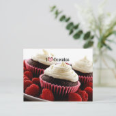 I Love Cupcakes Briefkaart (Staand voorkant)