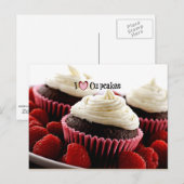 I Love Cupcakes Briefkaart (Voorkant / Achterkant)