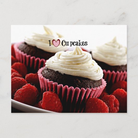 I Love Cupcakes Briefkaart (Voorkant)