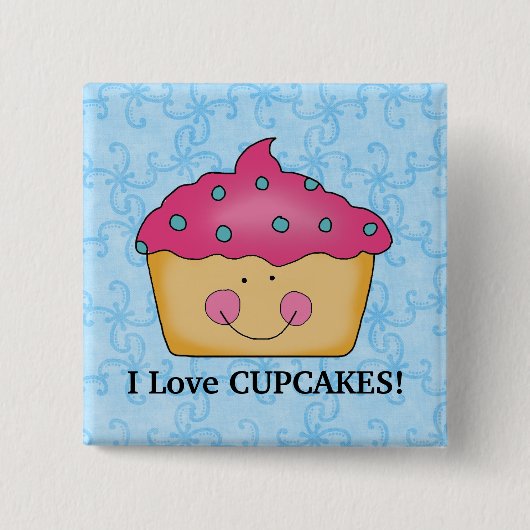 I Love Cupcakes button (Voorkant)
