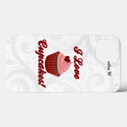I Love Cupcakes Case-Mate iPhone Case (Achterkant (horizontaal))