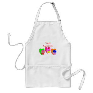 "I Love Cupcakes" — Cupcake houdt van cadeaus Standaard Schort