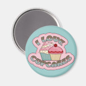 I Love Cupcakes Magneet (Voorkant / Achterkant)