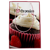 I Love Cupcakes Medium Cadeauzakje (Voorkant)