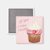 I Love Cupcakes Refkoelkast Magnet (Voorkant / Achterkant)