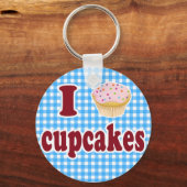 I Love Cupcakes Sleutelhanger (Voorkant)