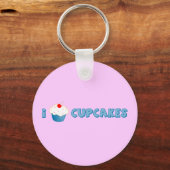 I Love Cupcakes Sleutelhanger (Voorkant)