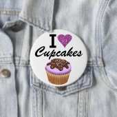 I Love Cupcakes - SRF Ronde Button 4,0 Cm (In situ)