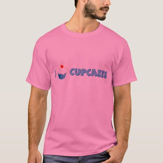 I Love Cupcakes T-shirt (Voorkant)