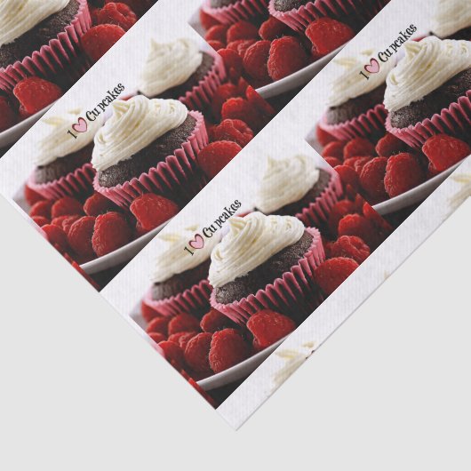 I Love Cupcakes Tissuepapier (Detail)