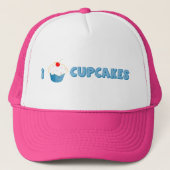 I Love Cupcakes Trucker Pet (Voorkant)