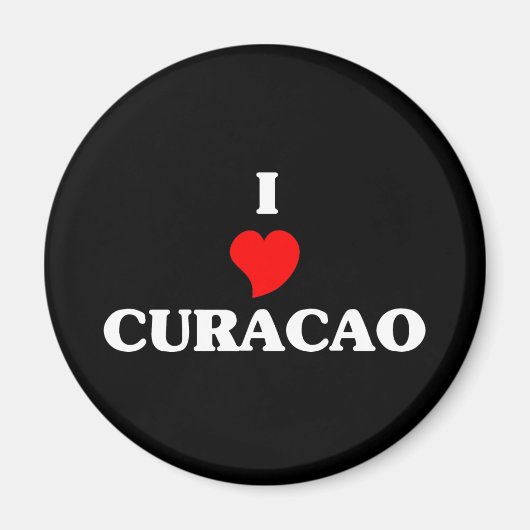 I Love Curacao Magneet (Voorkant)