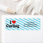 I Love Curling Etiket (Insitu)