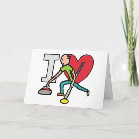 I Love Curling Kaart (Voorkant)