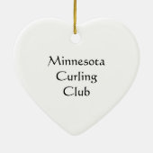 I Love Curling Keramisch Ornament (Achterkant)