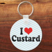 I Love Custard Sleutelhanger (Voorkant)