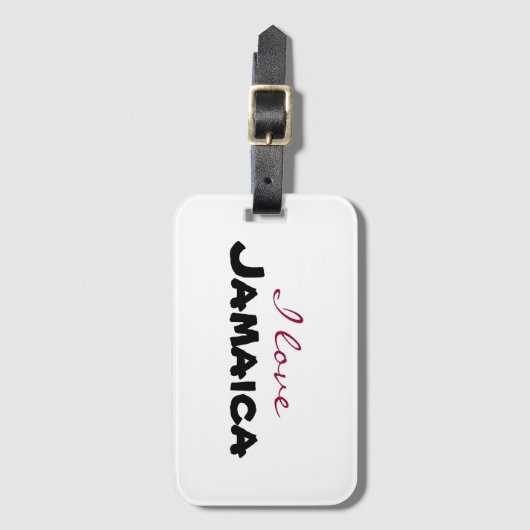 I love [customize] bagagelabel (Voorkant (verticaal))