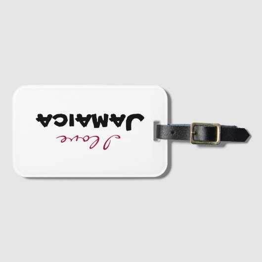 I love [customize] bagagelabel (Voorkant (horizontaal))