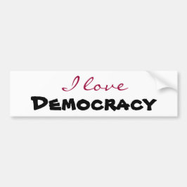 I love [customize] bumpersticker