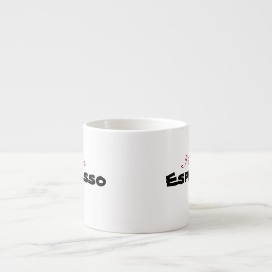 I love [customize] espresso kop (Voorkant)