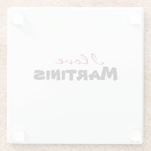 I love [customize] glazen onderzetter (Achterkant)