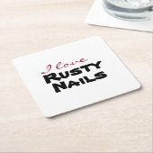 I love [customize] kartonnen onderzetters (Schuin)