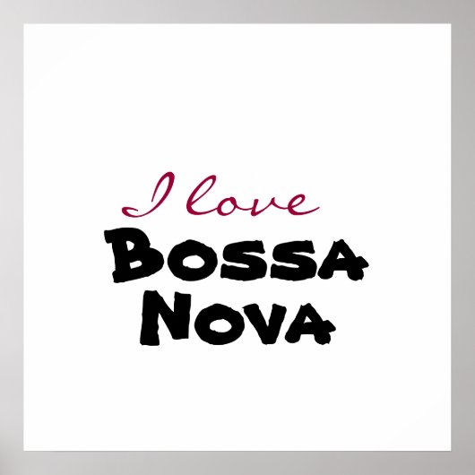 I love [customize] poster (Voorkant)