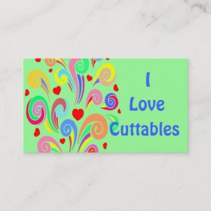 I Love Cuttable Visitekaartje Landscape