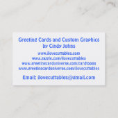 I Love Cuttable Visitekaartje Landscape (Achterkant)