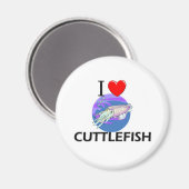 I Love Cuttlefish Magneet (Voorkant / Achterkant)
