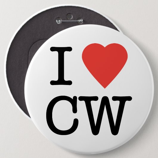 I Love CW Button (Voorkant /achterkant)