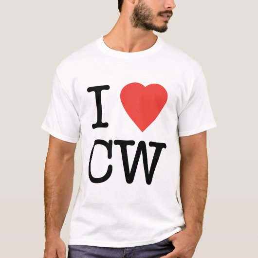 I Love CW T-Shirt (Voorkant)