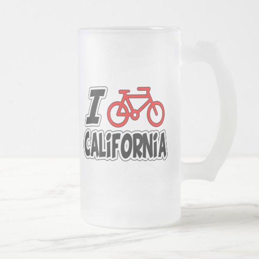 I Love Cycling California Matglas Bierpul (Rechts)