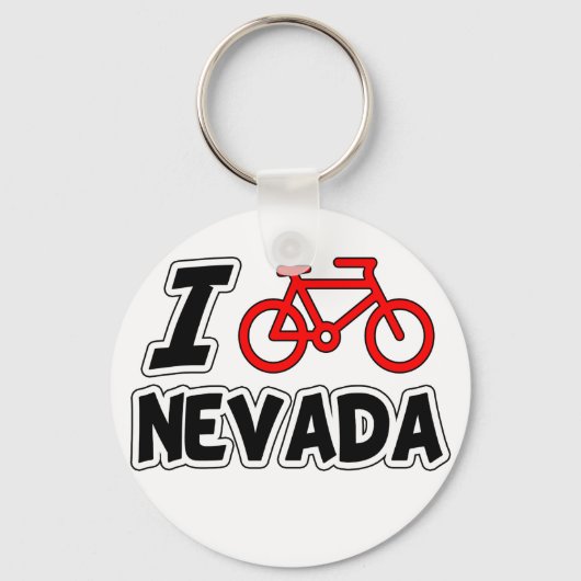 I Love Cycling Nevada Sleutelhanger (Voorkant)