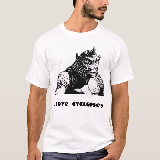 I Love Cyclopses T-shirt (Voorkant)
