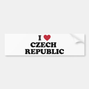 I Love Czech Republic Bumpersticker