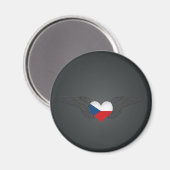 I Love Czech Republic -wings Magneet (Voorkant / Achterkant)