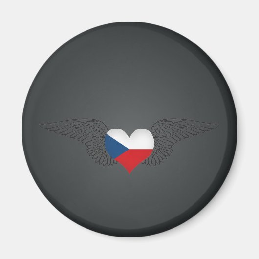 I Love Czech Republic -wings Magneet (Voorkant)