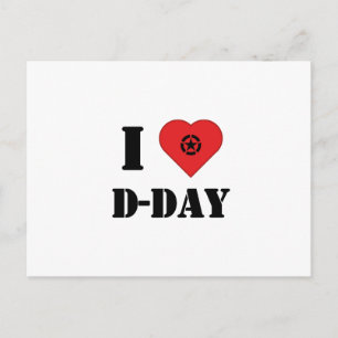 I love D-Day Briefkaart